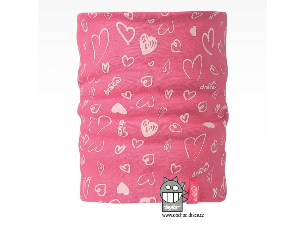 Nákrčník srdce růžová (Velikost 1)