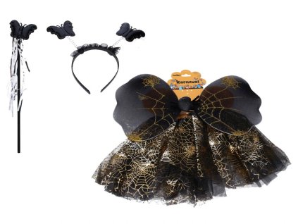 147844 set karneval motyl cerny
