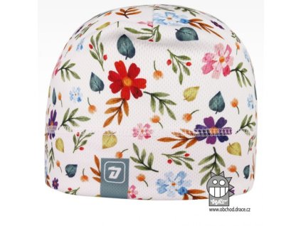 Funkční čepice kytičky
