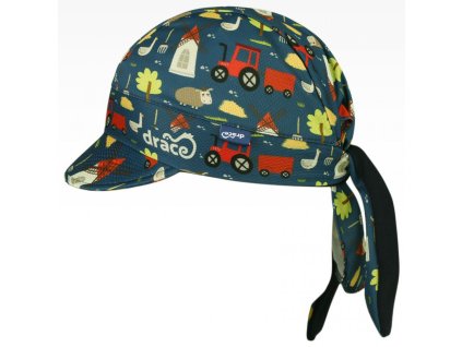 Dětský funkční šátek s traktory