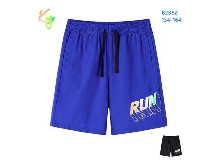 Koupací šortky s kapsami - Černá/Modrá