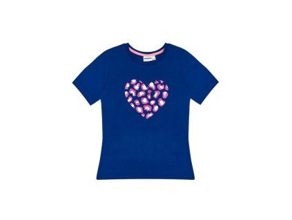 Tričko srdce - Modrá