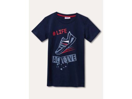 Tričko Active - Navy pro školáky