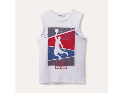 Tílko Active - Bílá pro školáky