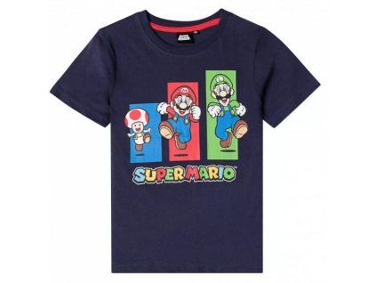 Dětské tričko Super Mario - Modré