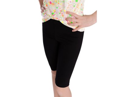 Dětské 3/4 legíny pružné - černé