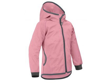 Dětská softshellová bunda - starorůžová