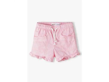 Dívčí kraťasy s elastickým pasem - Světle růžové