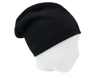 Dětská čepice homeless střih - Černá