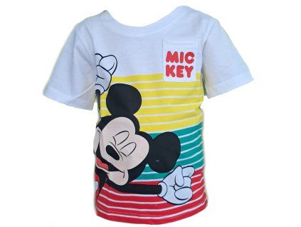 Dětské tričko Mickey Mouse – barevné proužky