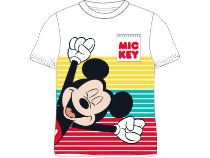 Dětské tričko Mickey Mouse – barevné proužky