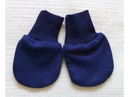 Bavlněné rukavice tmavě modré (Velikost 56-68)
