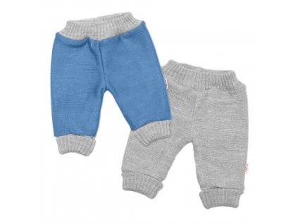 Chlapecké rostoucí oboustranné kalhoty (Velikost 56-62, Barva modrá)