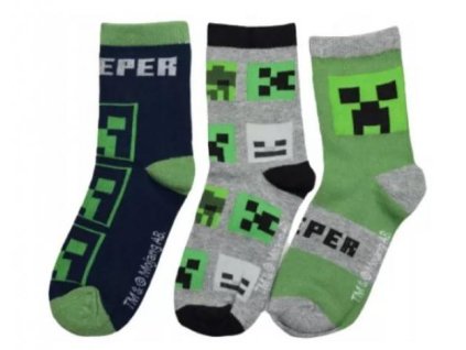 Ponožky minecraft (Velikost 27-30)