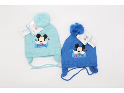 Čepice Mickey mouse (Velikost 48, Barva tyrkysová)