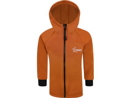 Softshellová zateplená bunda hnědá (Velikost 86-92)