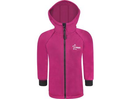 Softshellová zateplená bunda tmavě vínová (Velikost 86-92)