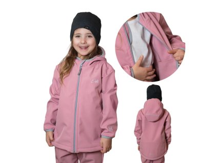 Softshellová bunda shell pink (Velikost 80)