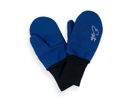 Softshellové rukavice blue (Velikost 1-2)