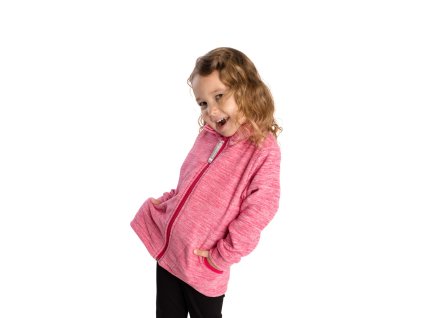 Mikina fleece mikro pink (Velikost 86)