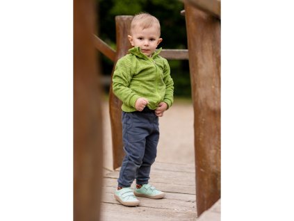 Mikina fleece mikro limet (Velikost 86)