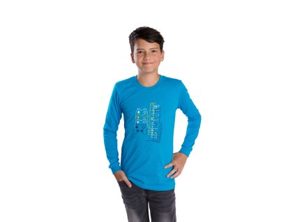 Tričko s dlouhým rukávem play all day (Velikost 134, Barva modrá)