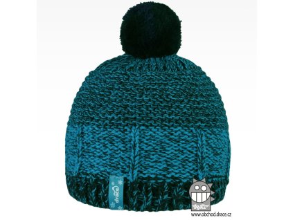 Pletená čepice melír tyrkysová (Velikost 52-54)