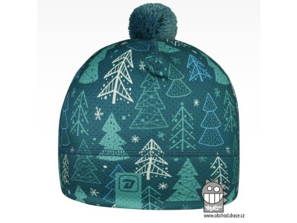 Zimní funkční čepice Fiocco les zelená (Velikost XS (48 - 50))