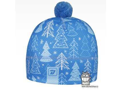 Zimní funkční čepice Fiocco les modrá (Velikost XS (48 - 50))