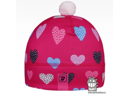 Zimní funkční čepice Fiocco srdce (Velikost XS (48 - 50))