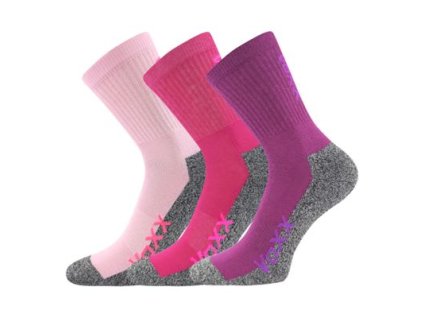 Dívčí ponožky Locik (Velikost 20-24, Barva světle růžová)