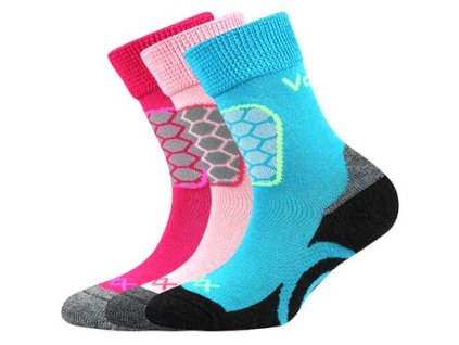 Dívčí ponožky Solaxik (Velikost 20-24, Barva světle růžová)