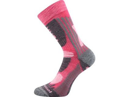 Thermo ponožky z merino Vision (Velikost 20-24, Barva růžová)