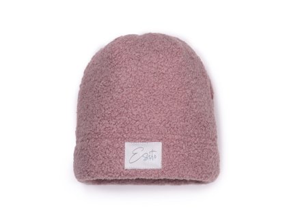 Zimní čepice teddy fleece růžová (Velikost 34)