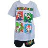 Dětské letní pyžamo Super Mario - barevné