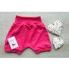 Dívčí bavlněné kraťásky s náplety - Mix barev