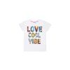 Dětské tričko s nápisem Love Cool Vibe - Navy/Bílá