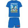 Dětské letní pyžamo Sonic - modrá/šedá