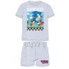 Dětské letní pyžamo Sonic - modrá/šedá
