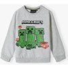 Chlapecká mikina Minecraft - tyrkys/šedá