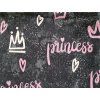 Set čepice a nákrčníku – Princess pro holčičky