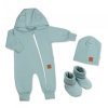 149596 292172 rostouci teplakovy overal pro miminko cepice botky 3d nature ledove matovy