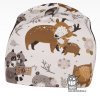 Bavlněná čepice lesní zvířátka (Velikost 44-46)