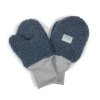 Palcové rukavice teddy fleece modrá (Velikost 1-2)