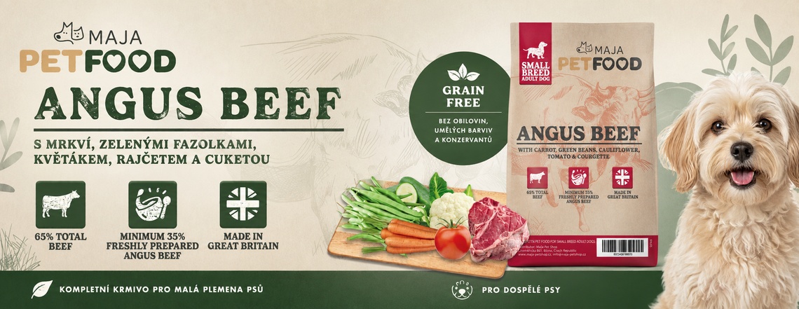 MaJa Pet Food - Hovězí Angus pro malá plemena