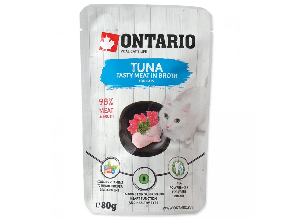 Kapsička Ontario Tuna in Broth 80 g