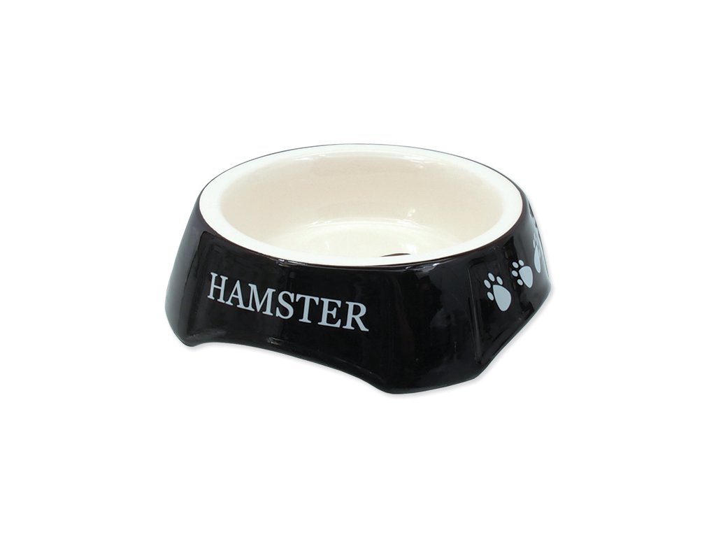 638 1 miska Small Animals keramicka hamster cerna 13 x 13 x 4 5 cm