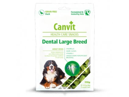 Canvit Snacks Dental Large Breed Duck 250 g