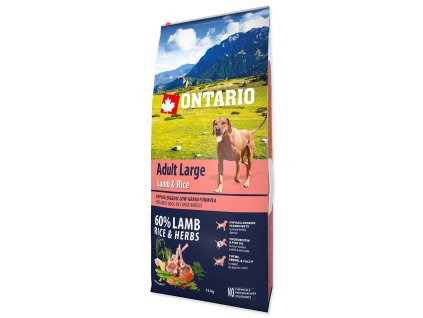 1211 ontario adult large lamb rice 12 kg