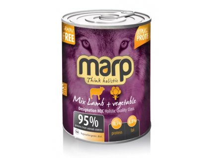 MARP mix konzerva pro psy jehně + zelenina 400 g
